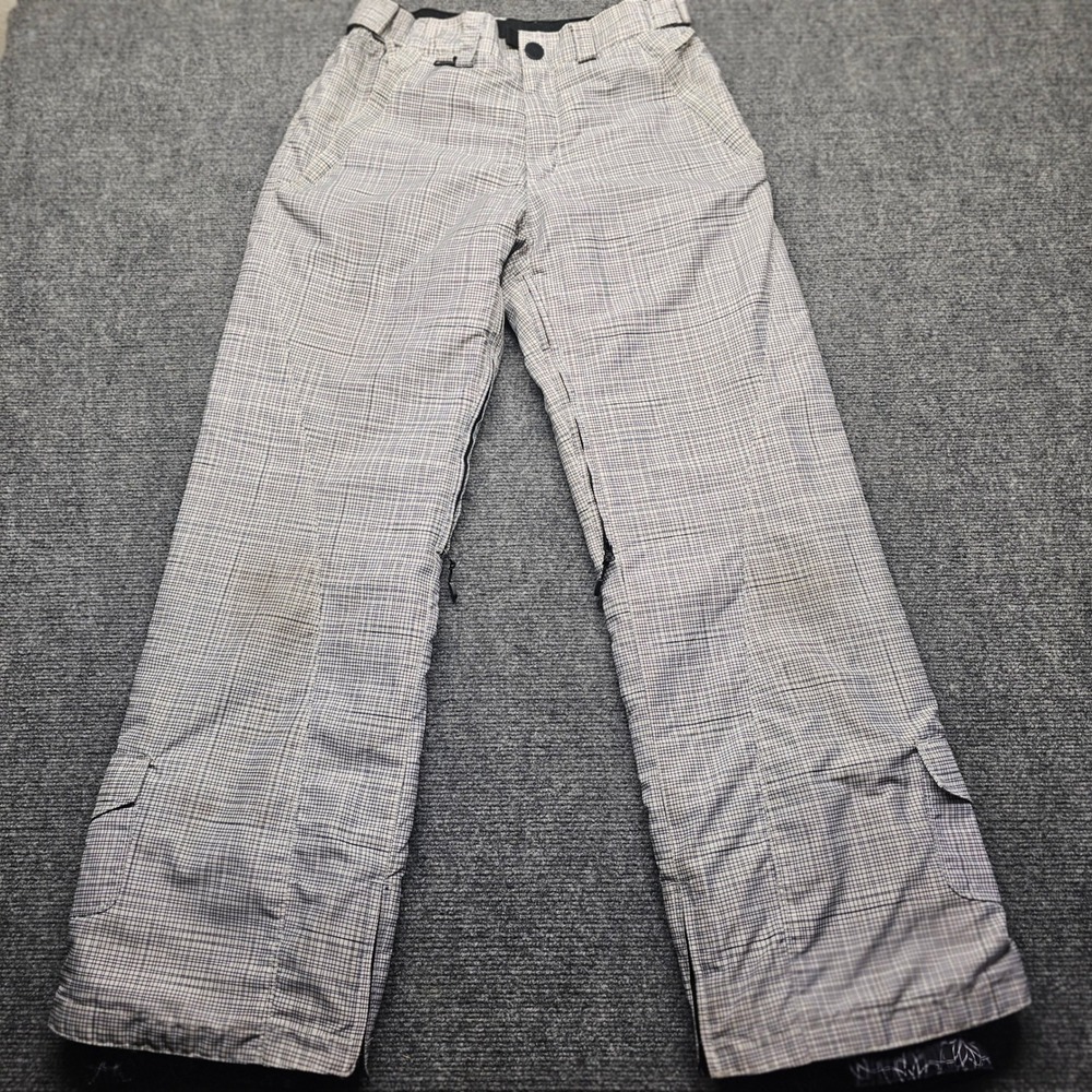 Body Glove Mens Snow Pants Medium Black White Grid Waterproof Insulated Ski Snow
